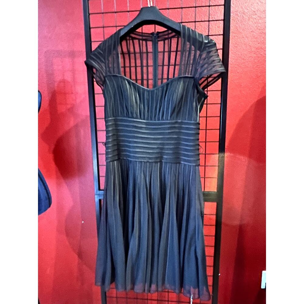 Js Collections Sweetheart Neck Mesh & Satin Dress… - image 5